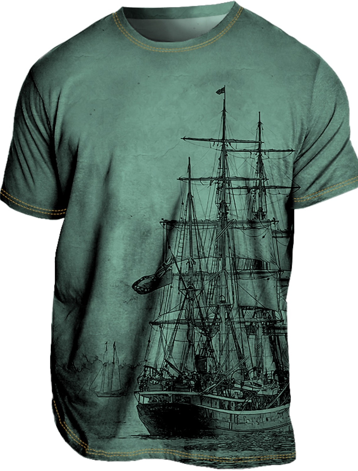 Men's Plus Size T shirt Tee Big and Tall Graphic Crew Neck Print Short