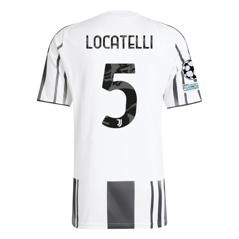 Juventus Locatelli 2025-2026 UCL Home Jersey – Authentic Shirt