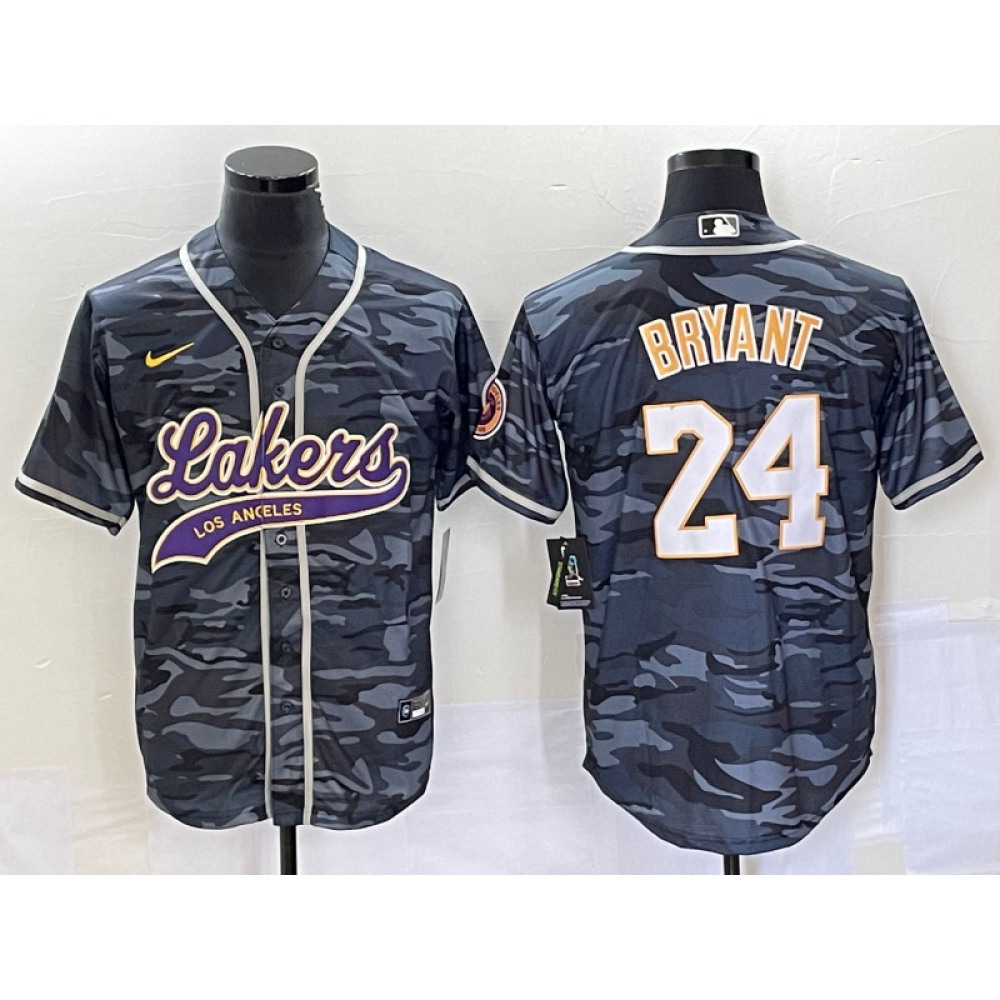 Performance Performance Men's LAL #24 Kobe Gray Basketball Jersey