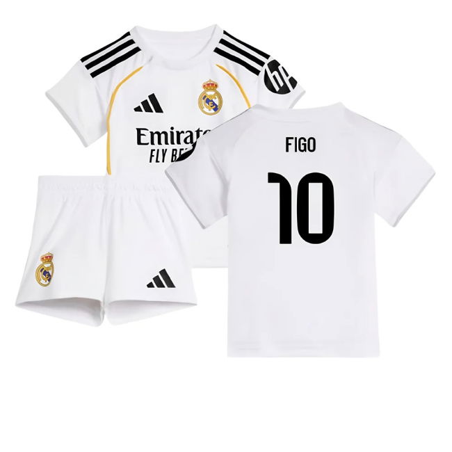 2025-2026 Real Madrid Home Authentic Football Shirt - Baby (Figo 10)