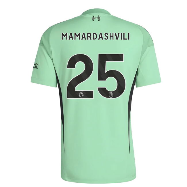 2025-20 Liverpool Official Home Football Kit Mamardashvili #25 L M S