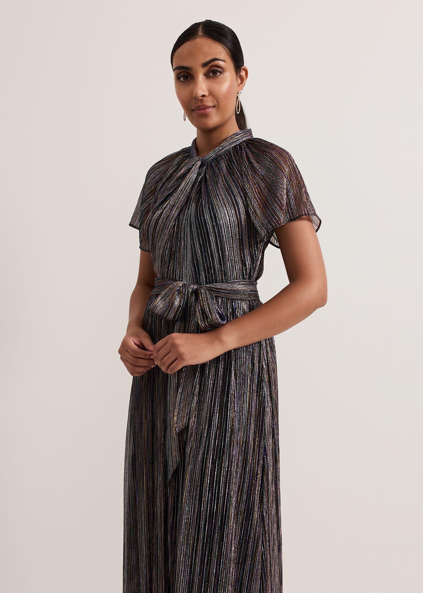 Petite Riah Shimmer Maxi Dress