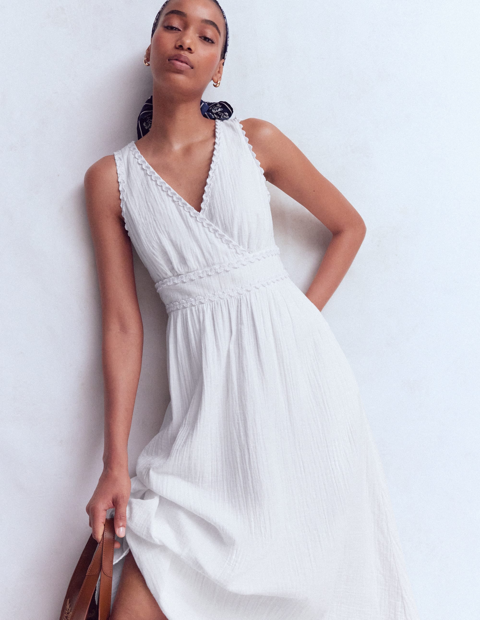 Lorna Trim Double Cloth Dress