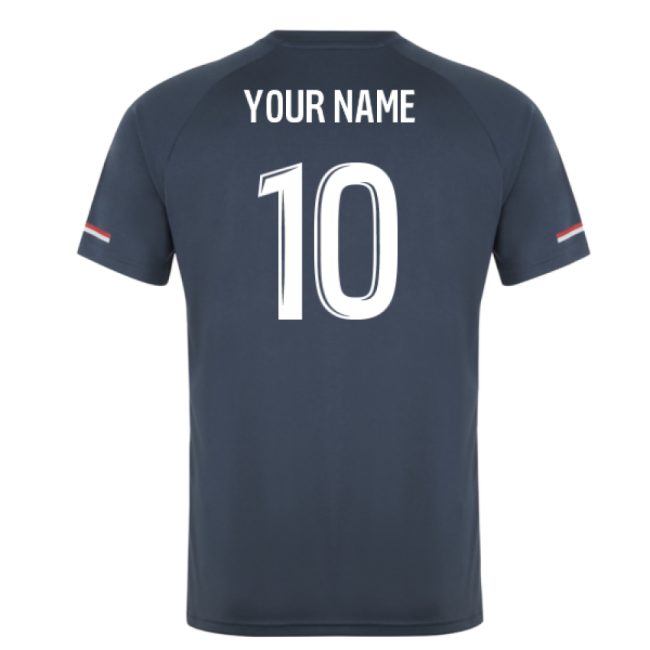 Premium 2025-2026 As Monaco Training Shirt (Dark Slate) (Your Name)