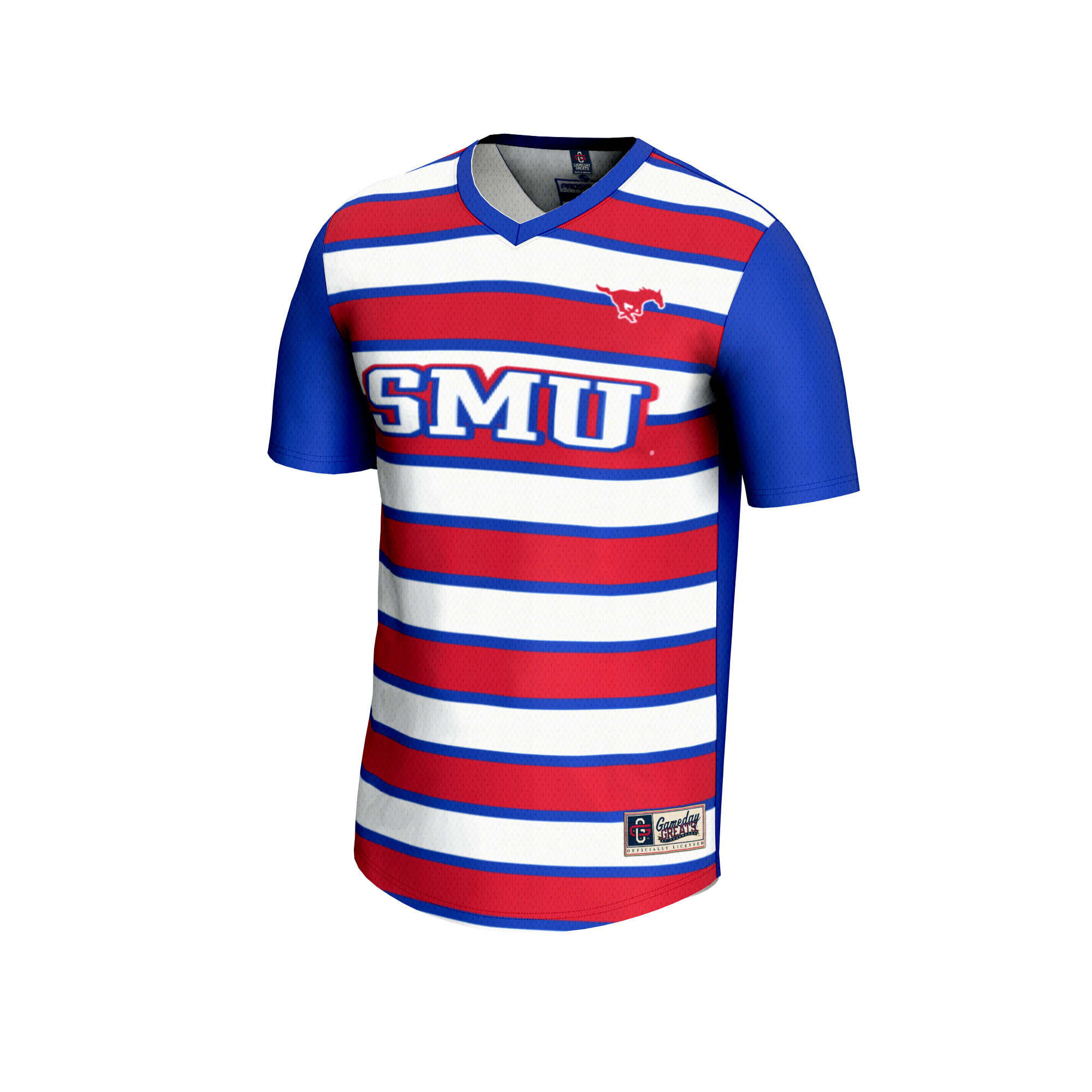 [LK] SMU Mustangs GameDay Greats Youth Lightweight Soccer Fashion Jersey - Royal