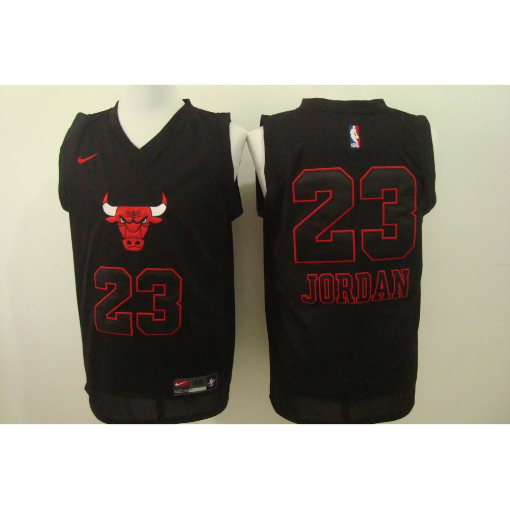 23 Chicago Bulls Black Jersey - - NBA Collection