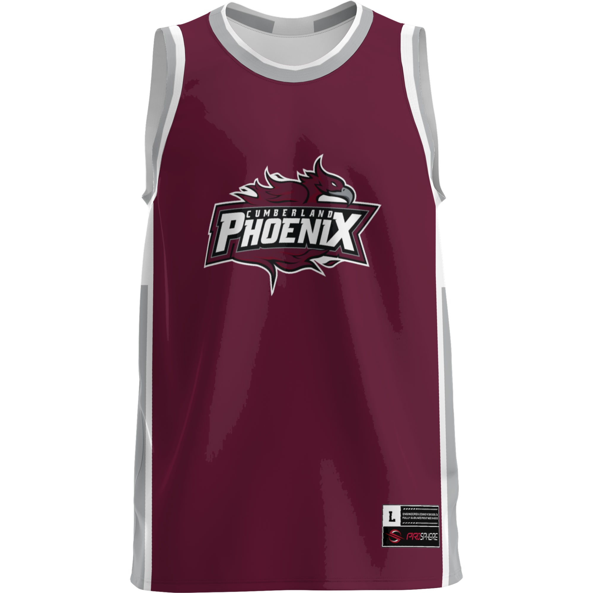[DDG] Cumberland Phoenix GameDay Greats Lightweight Basketball Jersey - Maroon