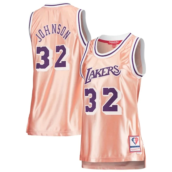 Premium Magic Johnson LAL Basketball Jersey - Team Colors