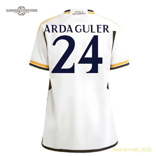 Non-toxic Kids Football Team Arda Guler Jersey 2023-2024 Easy-care