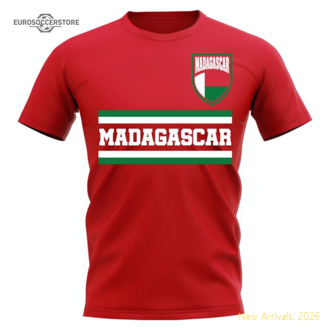 Madagascar Core Football Country T-shirt (red) - Fantastic Value