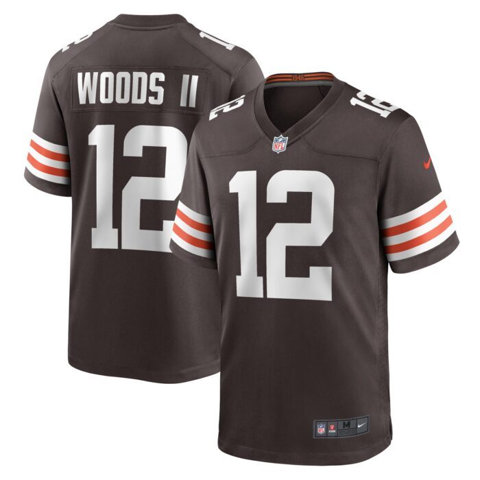 None Men's CLE Browns Game-Ready Replica Jersey Football Apparel