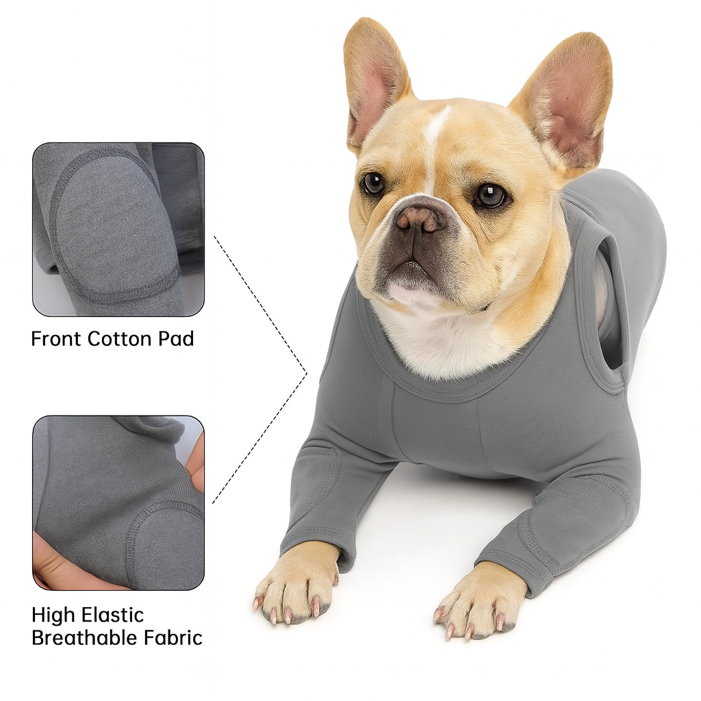 Guardix Frenchie Anti-Lick Wound Sleeve – Durable Protective Leg Cuff