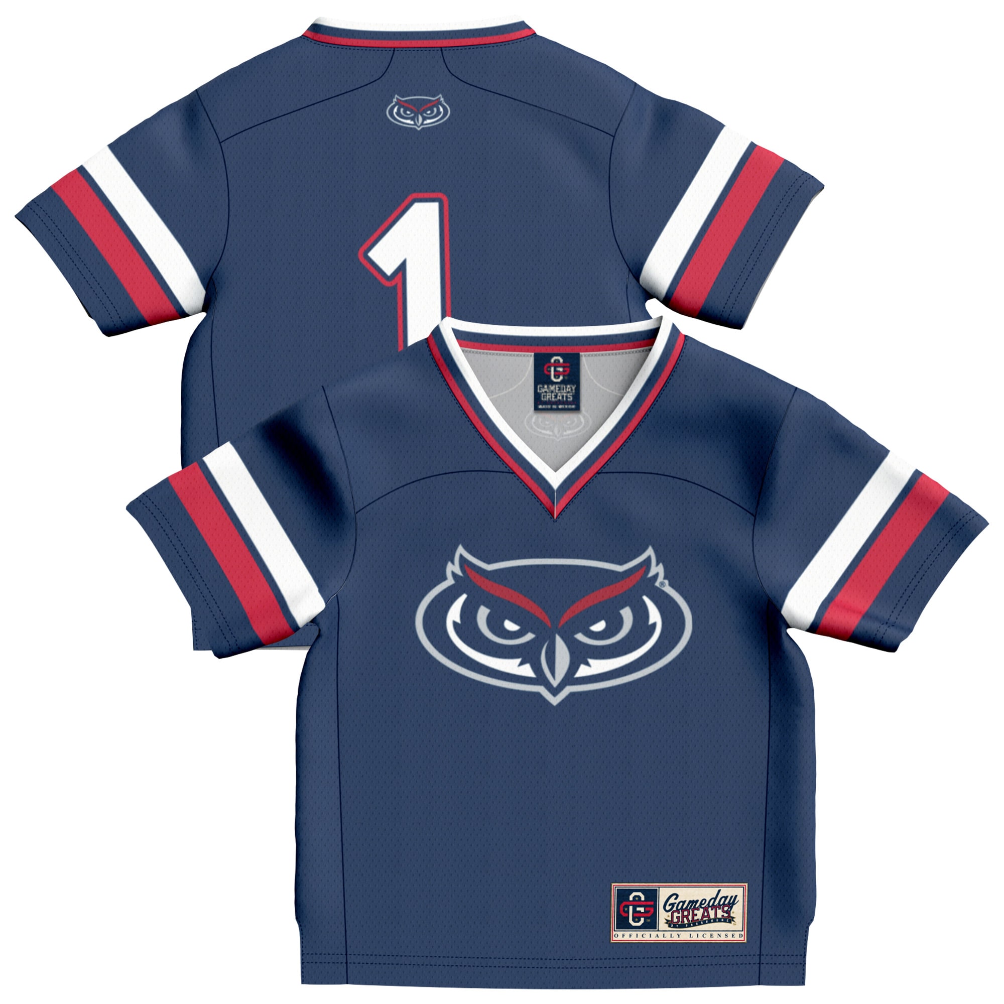 #1 Florida Atlantic Owls GameDay Greats Infant Collegiate Football Fashion 2026/2027 Football Jersey - Navy