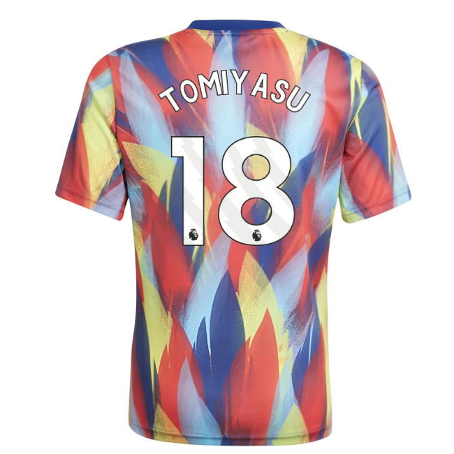2025-2026 Arsenal Pre-Match Shirt (Victory Blue) - Kids (Tomiyasu 18)