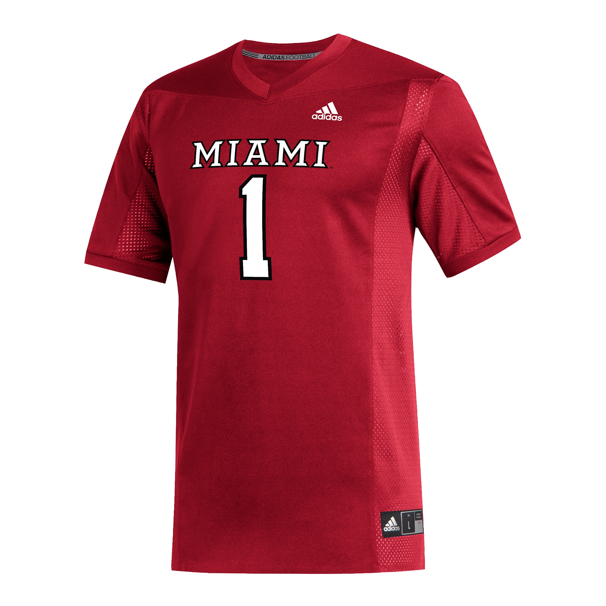 Miami University RedHawks #1 Football Jersey - Red | Stadium Series 26/27 Season