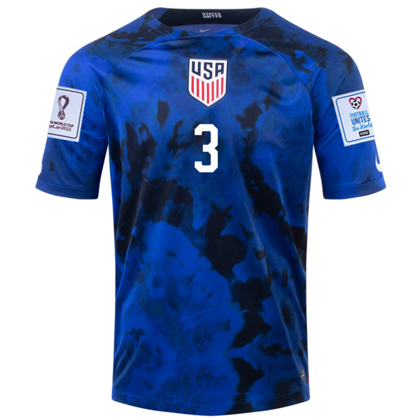 USA 2022-2023 FIFA World Cup Away Soccer Jersey –  Fan Version S