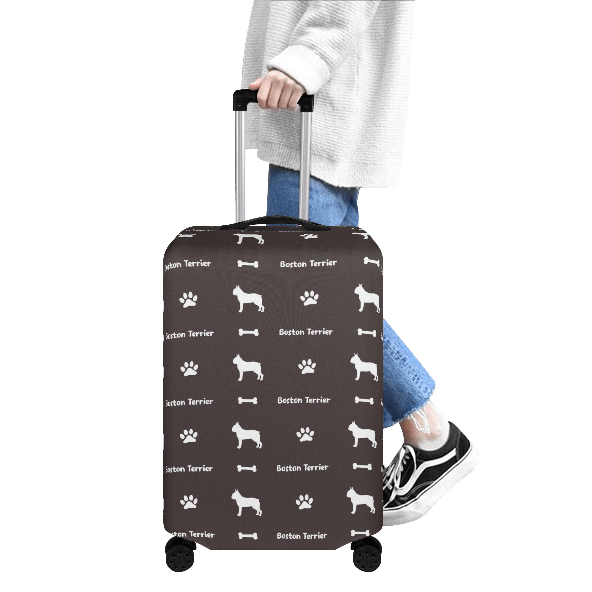 - Vet-recommended Luggage Cover For Boston Terrier Lovers Indoor Use