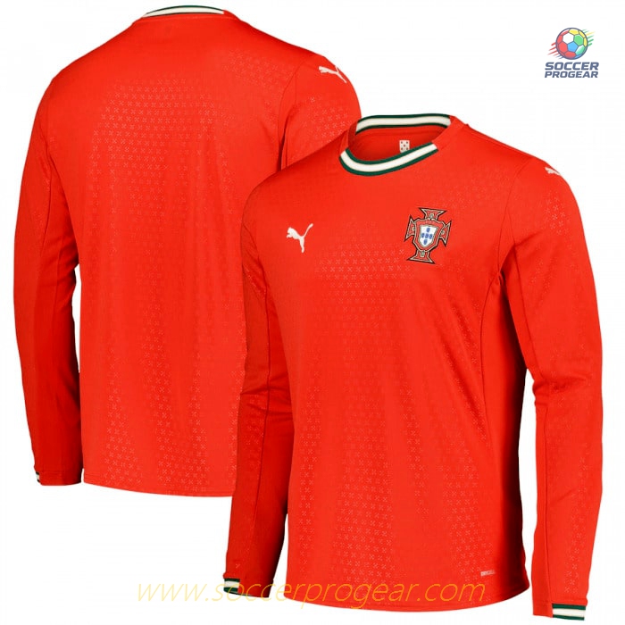 Portugal Home Football Team Jersey 2025 Collection 2026 Long Sleeve