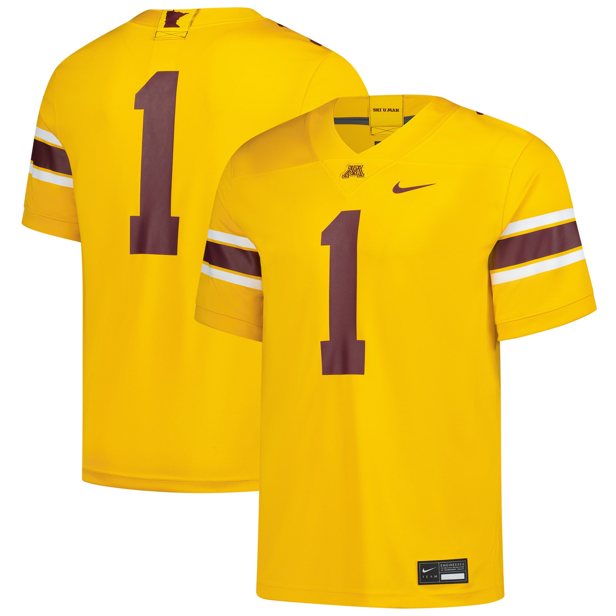 [NJP] Youth Minnesota Golden Gophers Game Football Jersey - Gold