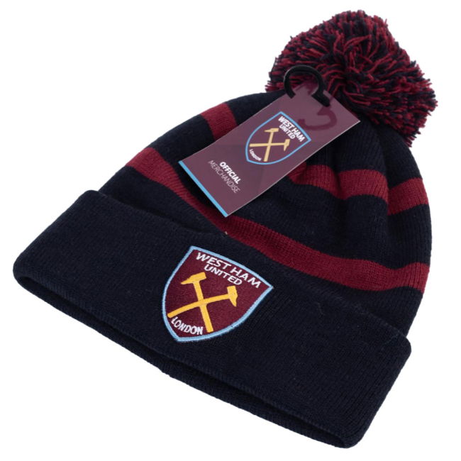 West Ham Official West Ham United FC Breakaway Ski Hat Comfortable ...