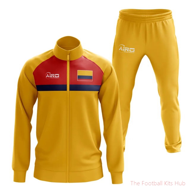 Men Colombia Concept Football Tracksuit (Yellow)