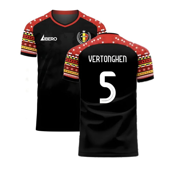Vertonghen 5 Official Licensed Belgium Away Supporter Kit for Adults