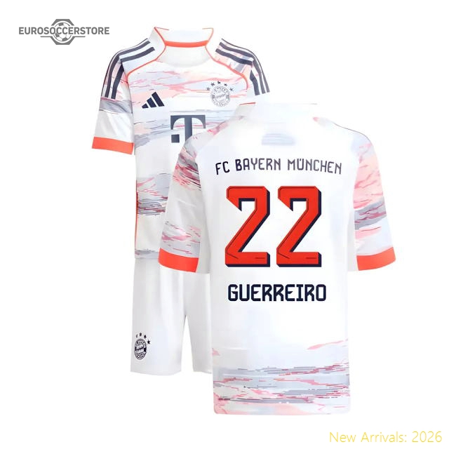 Premium 2025-2026 Bayern Munich Away Mini Kit (Guerreiro 22)