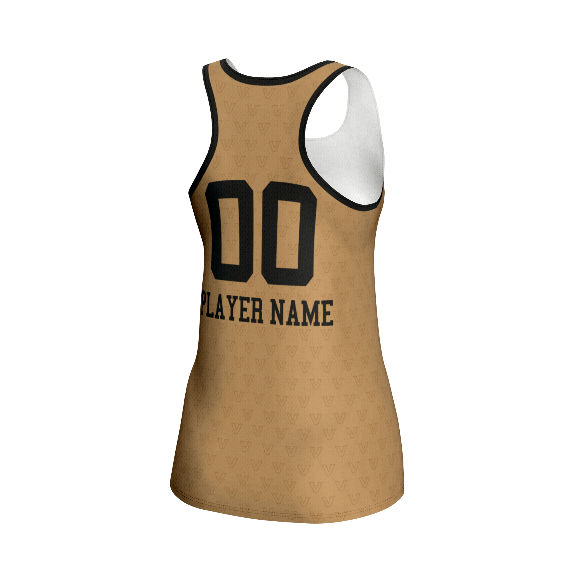 [NJP] Vanderbilt Commodores GameDay Greats Unisex NIL Women's Volleyball Lightweight Fashion Jersey - Gold