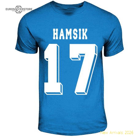 Official Top-Quality Marek Hamsik Napoli Hero T-Shirt (Sky Blue)