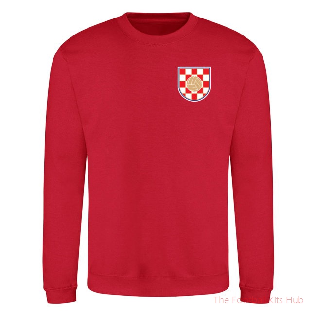 Men Croatia National Team Sweatshirt (Red) UEFA Euro
