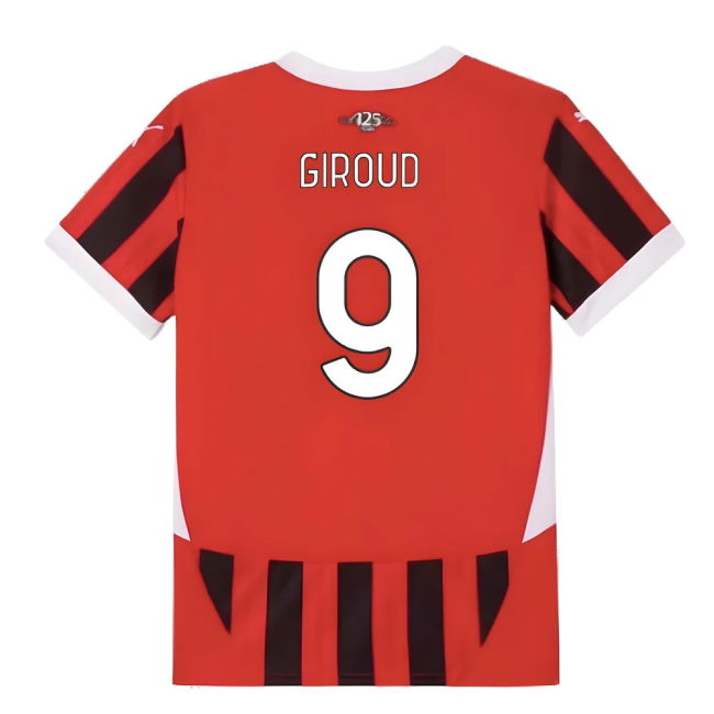 2024-2025 AC Milan Home Shirt (Kids) (Giroud 9)