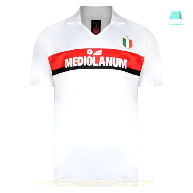 Score Draw Ac Milan 1988 Away Retro Football Shirt