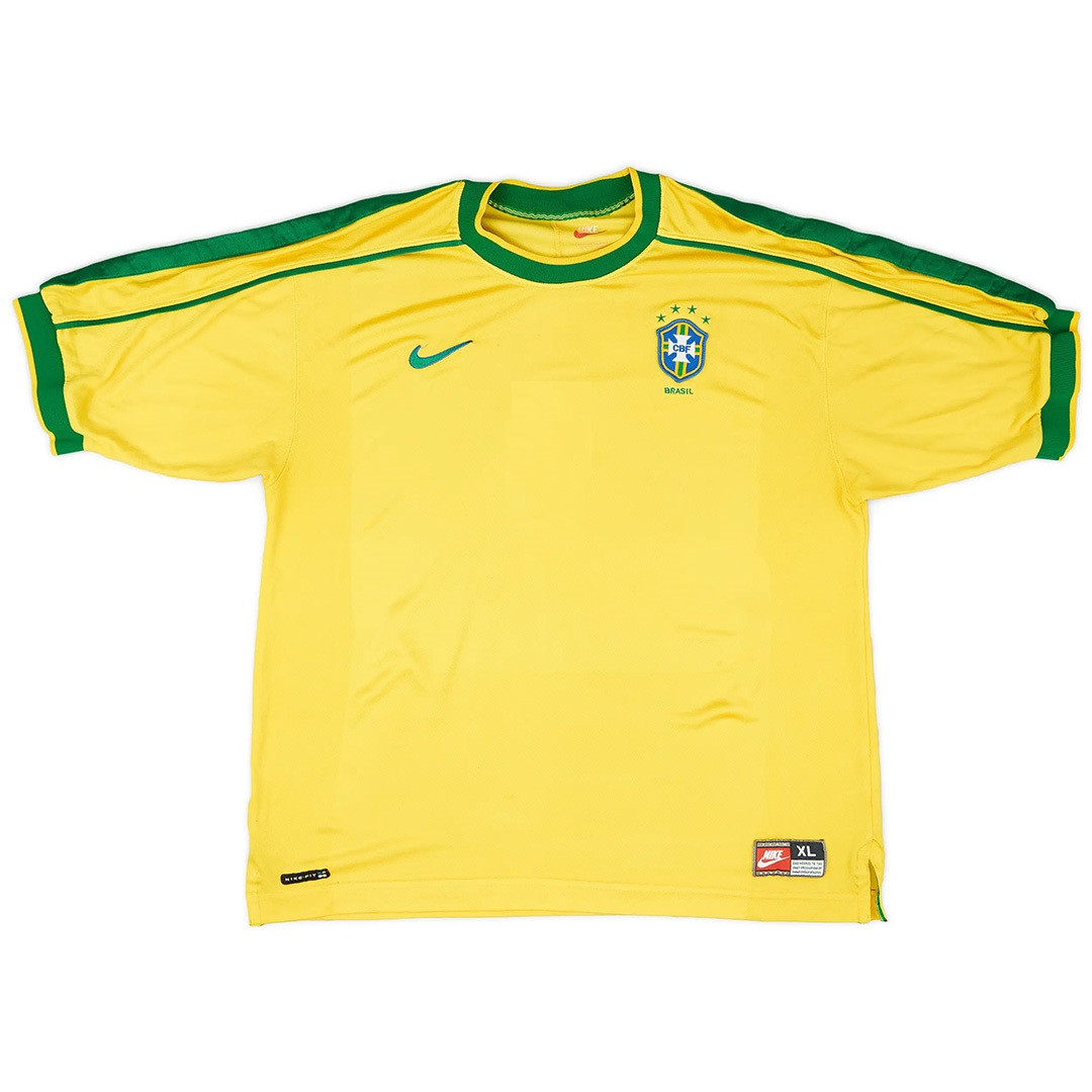 High Quality Professional Grade 1998 BRAZIL RETRO HOME SHIRT