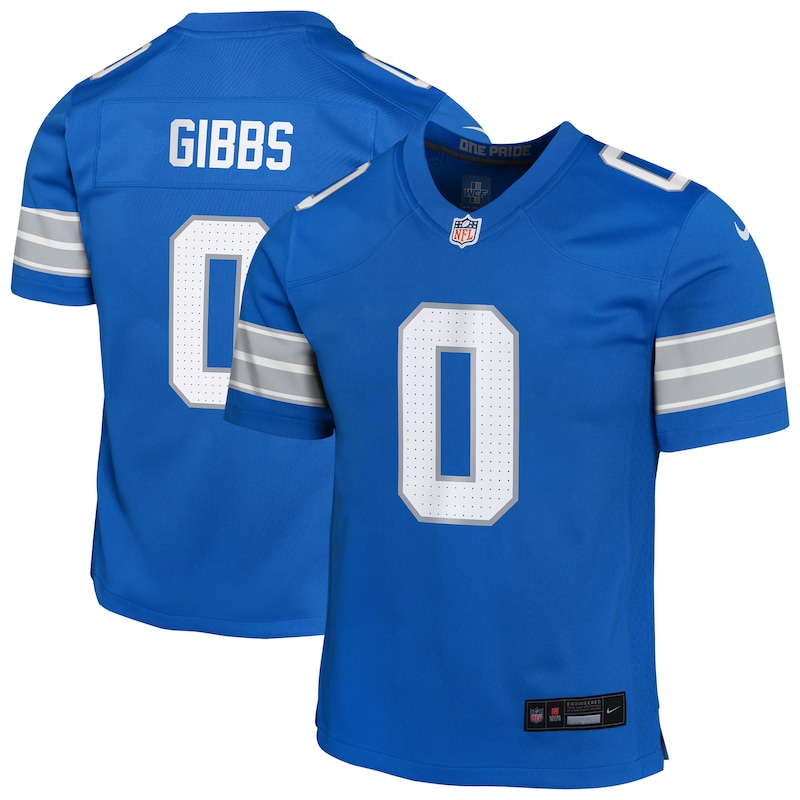 None Jahmyr Gibbs Champion DET Lions Genuine Jersey Football Apparel