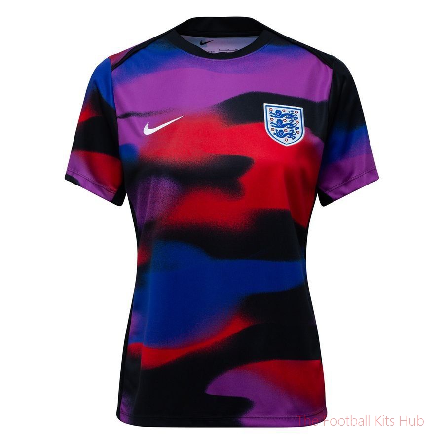 England Training T-Shirt Dri-FIT Academy Pro Pre Match Women's EURO 2025 - Hyper Royal/Black/White