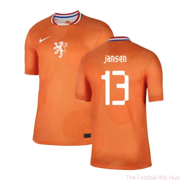 2025-2026 Netherlands Womens Team Home Shirt (Unisex) (Jansen 13)