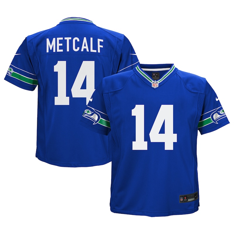 None DK Metcalf Seattle Seahawks Fan Favorite Team Replica Jersey