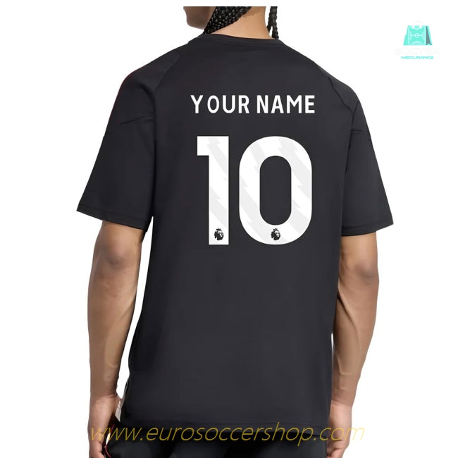 2025-2026 Liverpool Training Tee (Black) (Your Name)