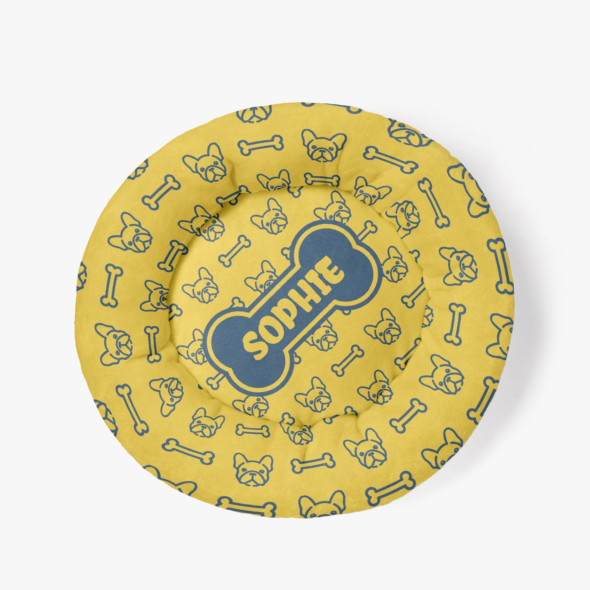 Daily-Walk Riley - Custom Cloud-comfort Frenchie Bed | Personalized A...