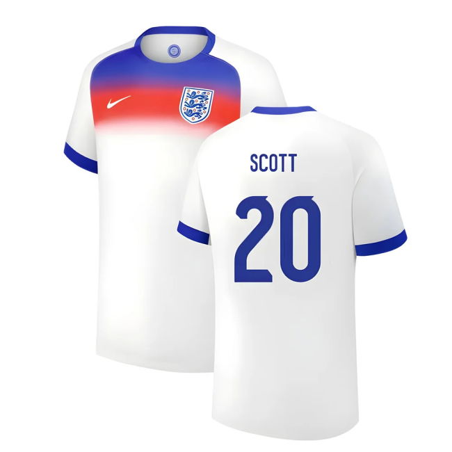 2025 England Womens Team Home Shirt (Unisex) (SCOTT 20)
