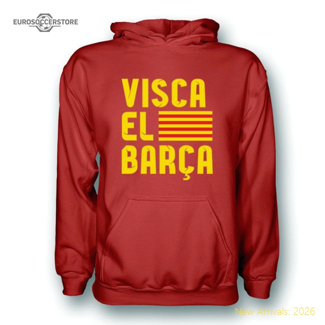 Match-Day Official Visca El Barca Hoody (Red) - Kids