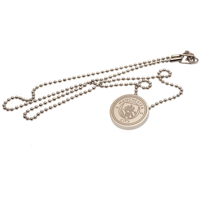 Manchester City FC Stainless Steel Pendant & Chain | Authentic Design