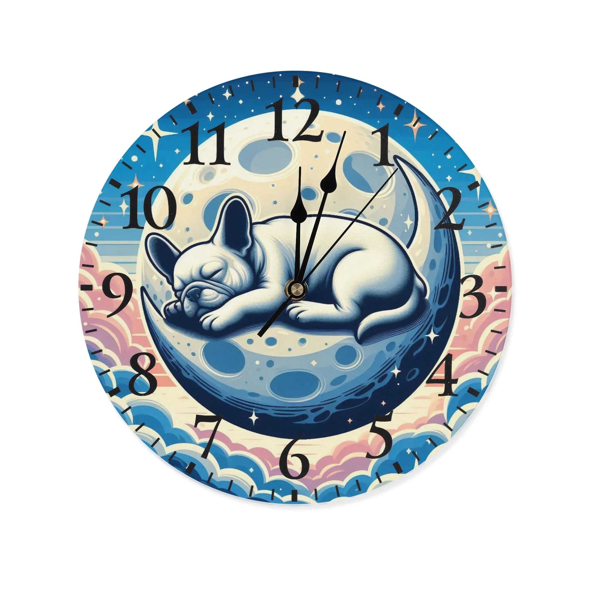 Comfortable High-Quality Lily - Frameless Wall Clock for Home Use