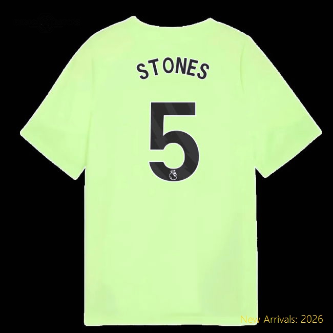 2025-2026 Man City Kids Hypoallergenic Stones Jersey Drycell