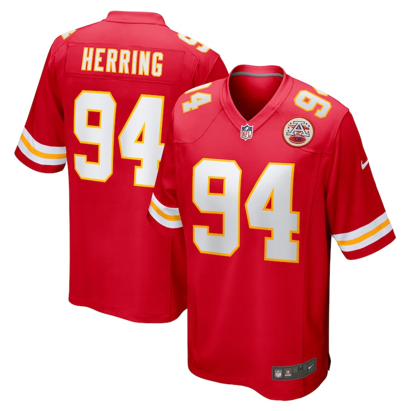 None Malik Herring KC Chiefs Championship Budget-Friendly Jersey