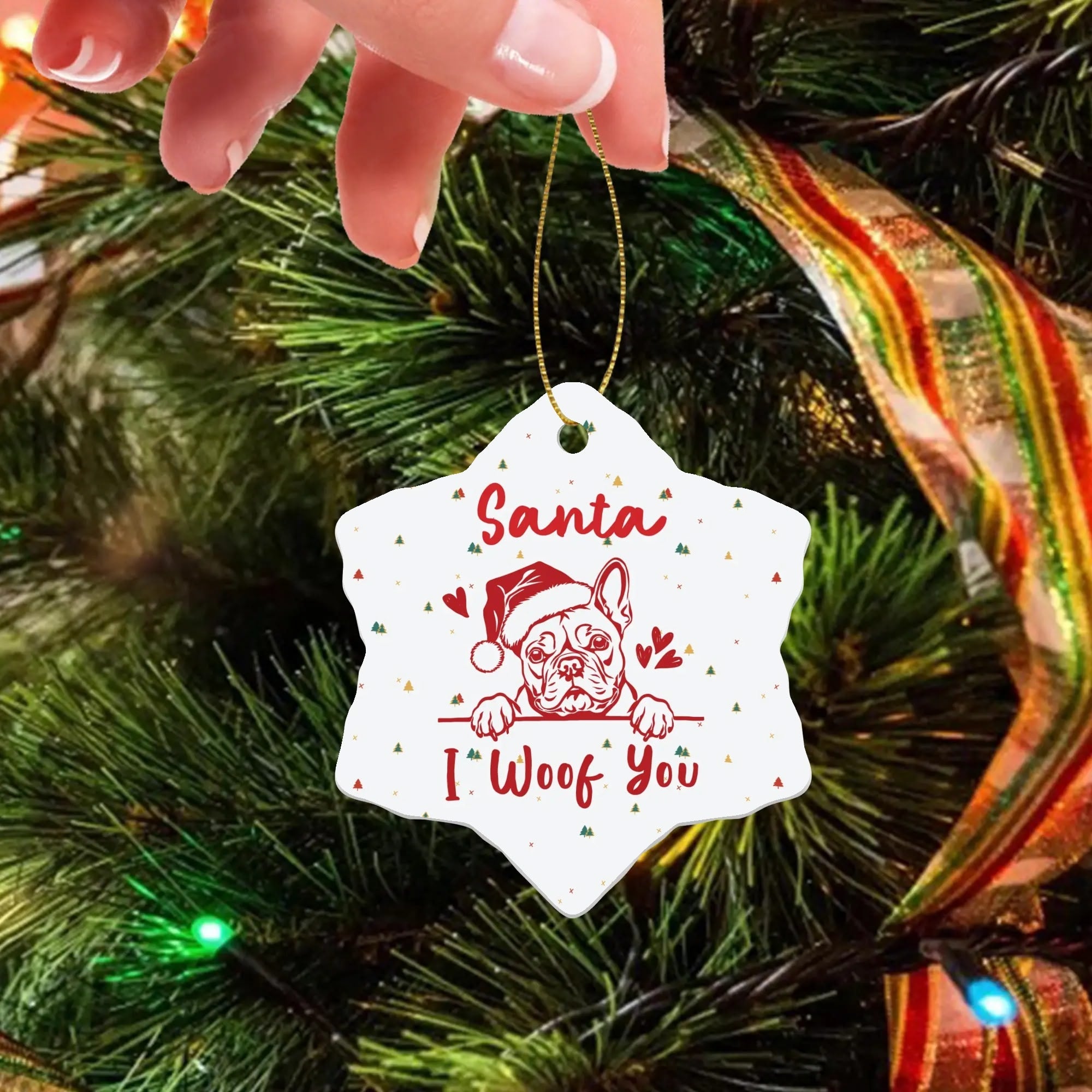 French Bulldog Lover Mabel Christmas Ornaments Lovely Home Decor