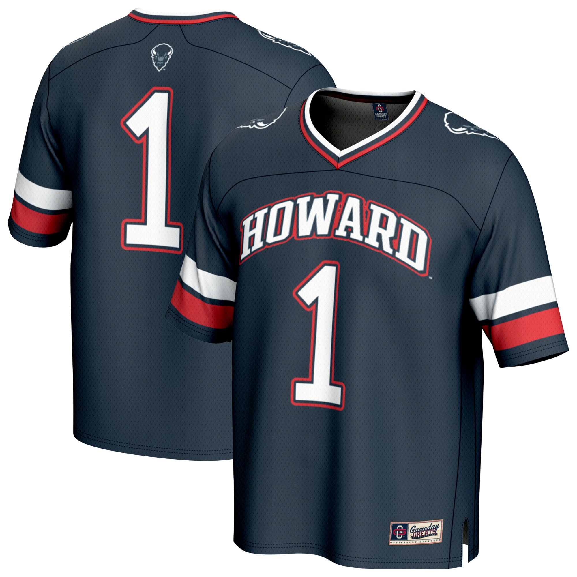 [NJP] Howard Bison GameDay Greats Unisex Collegiate Football Fashion Jersey - Navy