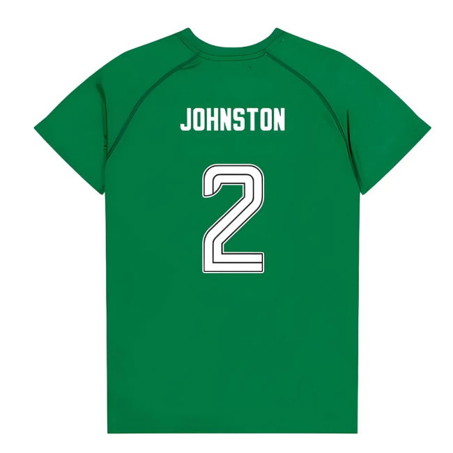 High Performance Official Green And White Hoops Johnston #2 Fresh L...