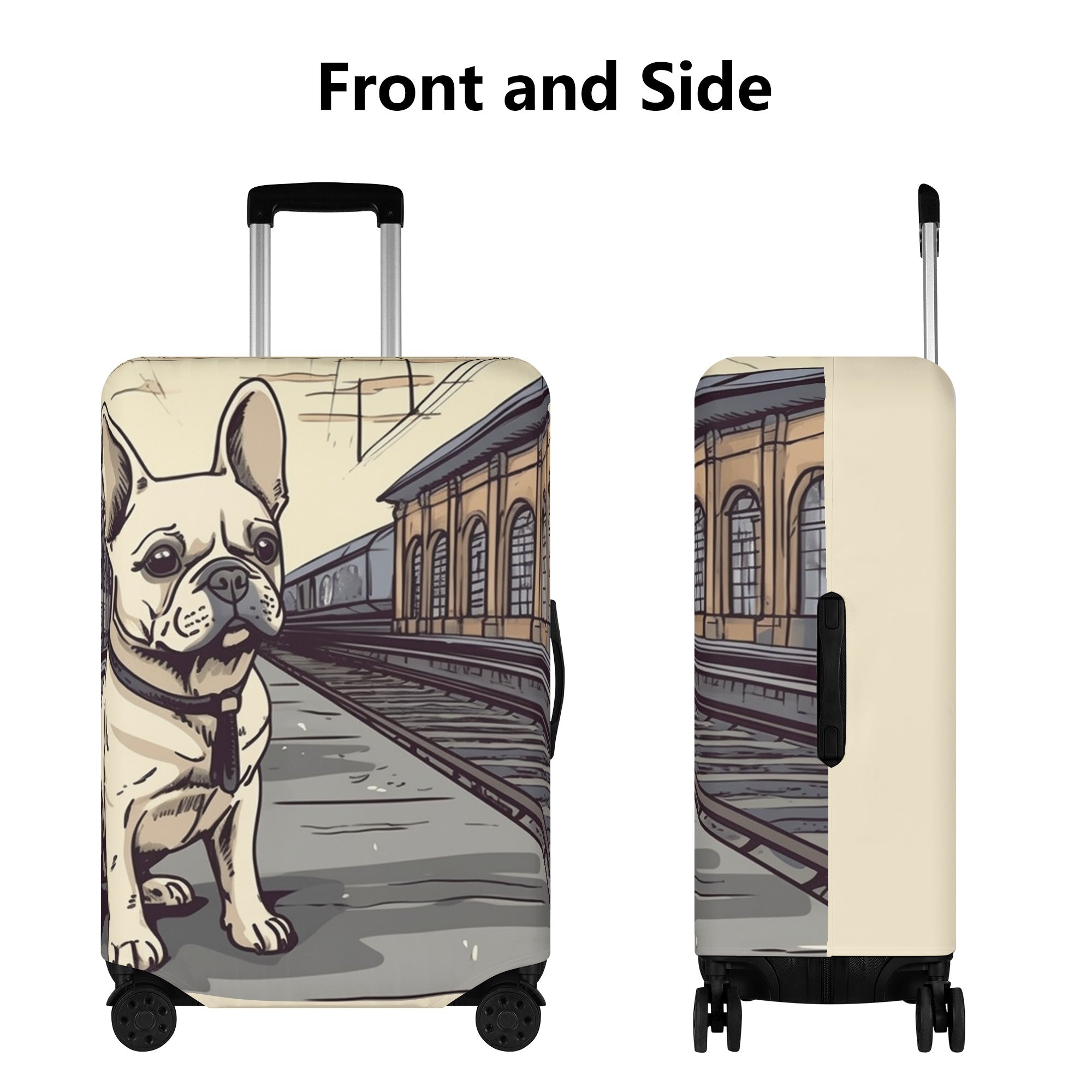 French Bulldog Ginger Luggage Cover Useful Frenchie Gear