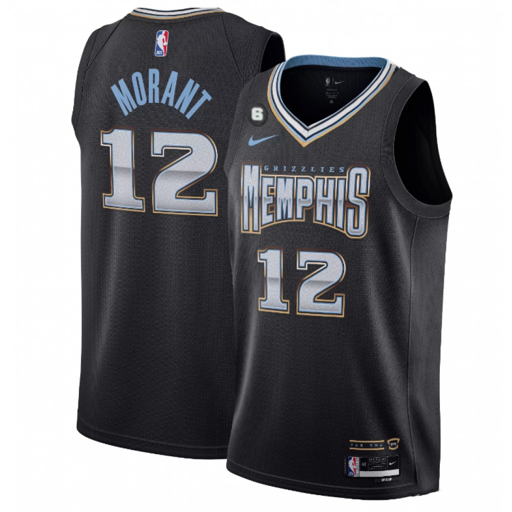 Elite Men's Memphis Grizzlies #12 Ja Black Basketball Jersey